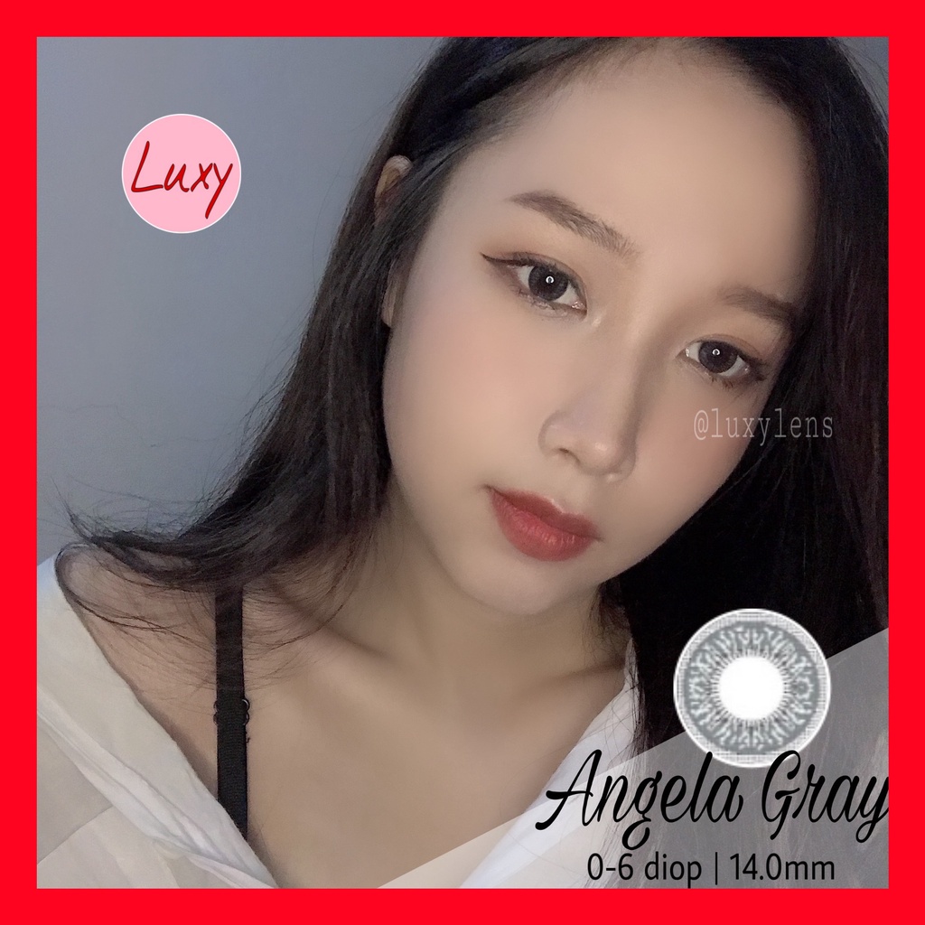 [Ảnh Thật] Lens Angela Gray 0-6 Độ Hàn Quốc - LUXY LENS - Chất Lượng Hàng Đầu Hà Nội