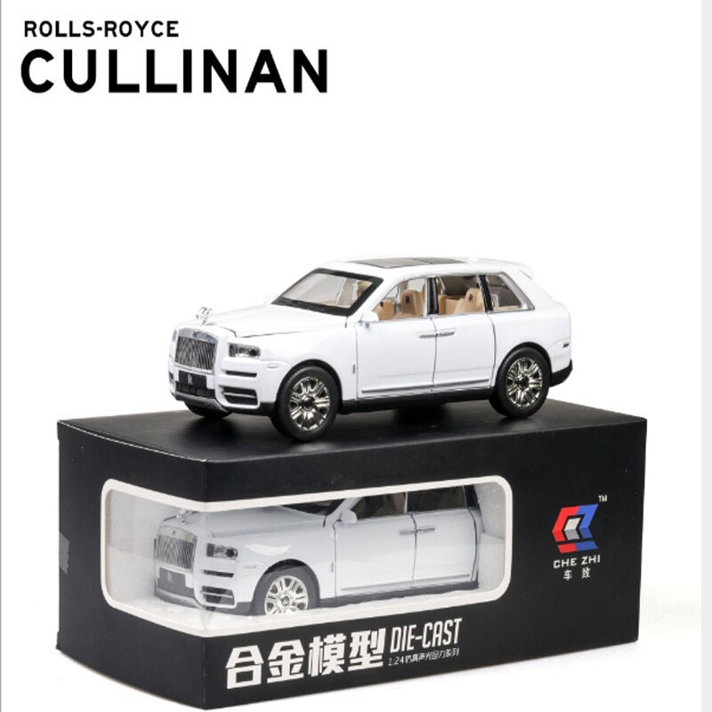 MÔ HÌNH XE Ô TÔ Rolls-Royce Cullinan màu Đỏ đúc Kim Loại | Tỉ lệ 1:24