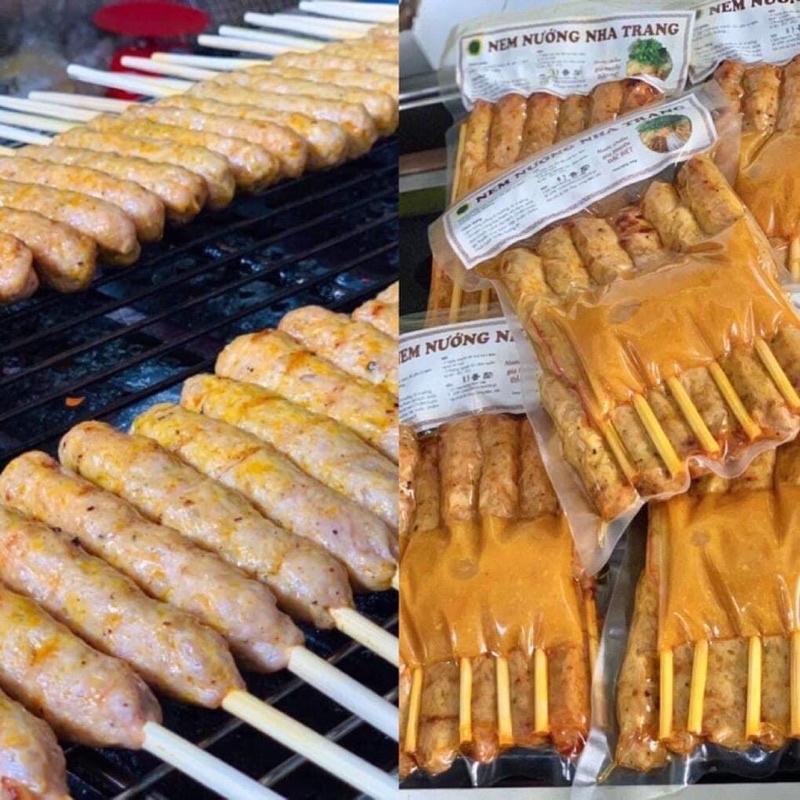 Nem nướng Nha Trang 500gr kèm nước chấm