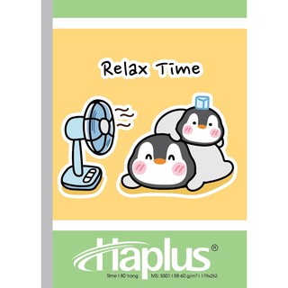 Vở kẻ ngang Haplus - Time (80, 120, 200 trang) (Giao hình ngẫu nhiên)