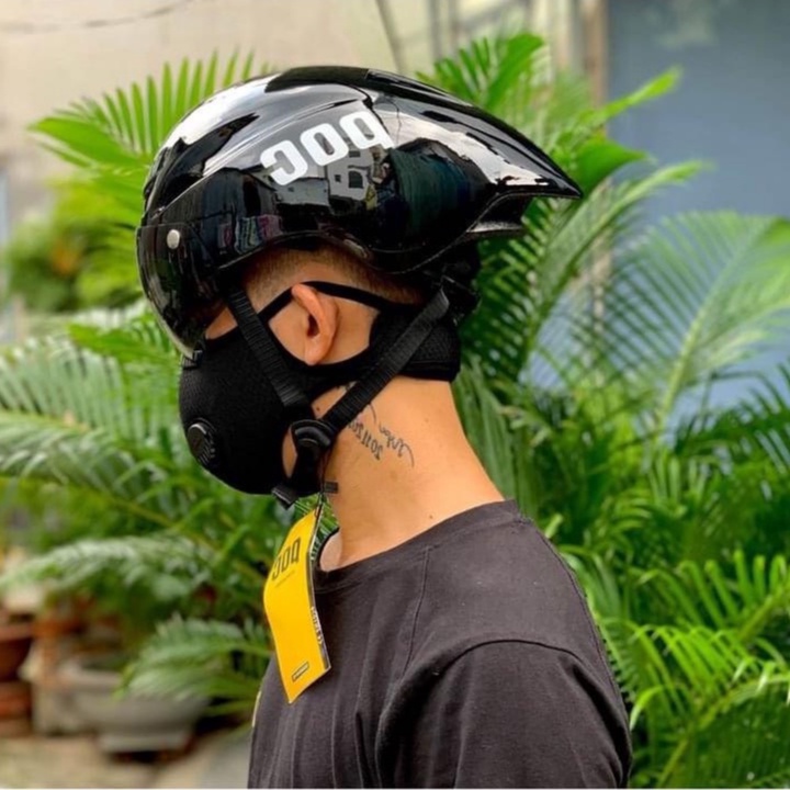 Mũ xe đạp POC 01 kính hút nam châm - Nón bảo hiểm thể thao