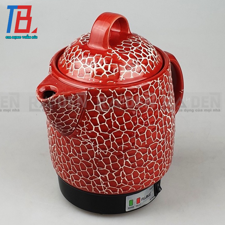 Ấm sắc thuốc Fujika FJ-CK33 dung tích 3L (MÀU ĐỎ) công suất 450W - Hàng chính hãng