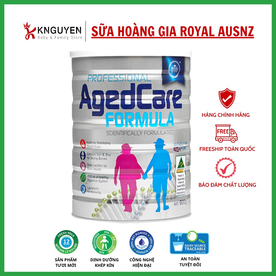 Sữa Hoàng Gia Royal AUSNZ Agedcare Formula, dinh dưỡng cho người từ 40 tuổi