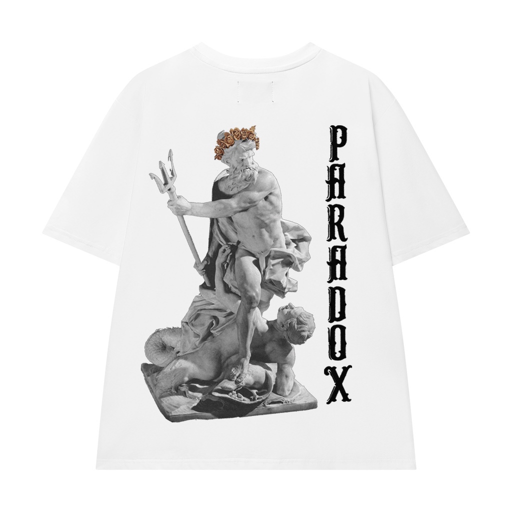 Áo thun tay lỡ Basic Paradox Poseidon form rộng nam nữ unisex