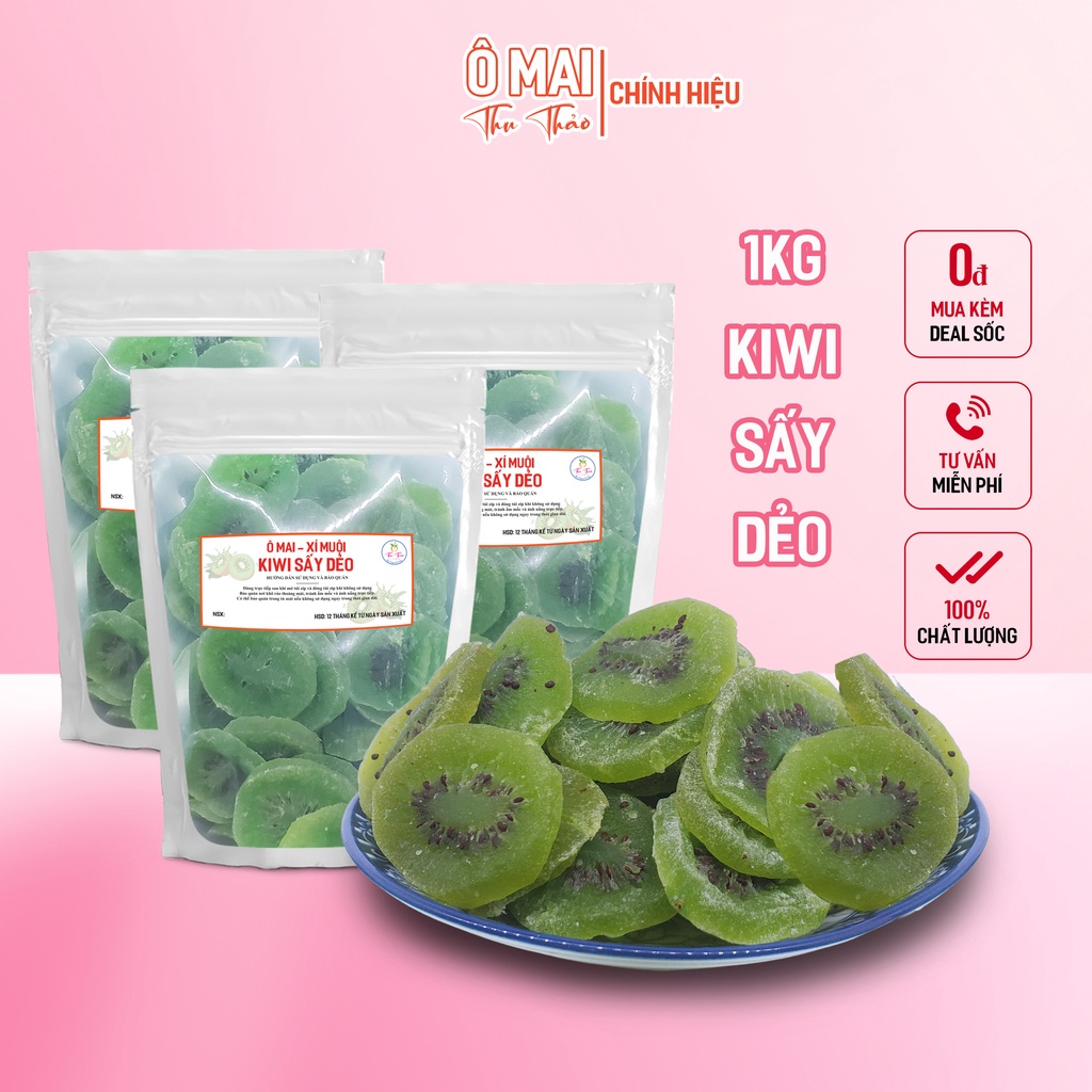 Mứt Kiwi Vị Ngọt Thanh, Dai Dẻo, Thơm, Bổ Sung Chất Sơ | 1kg