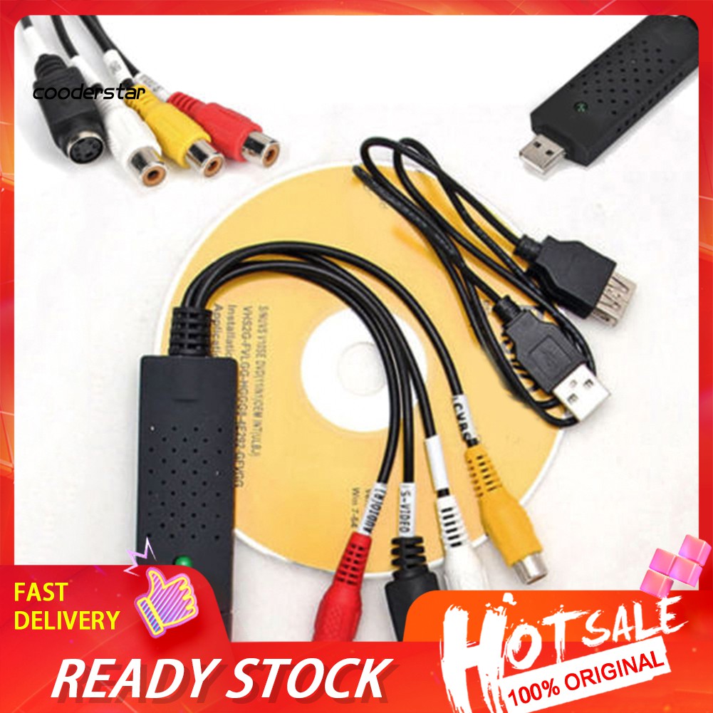 Bộ Chuyển Đổi Âm Thanh Hình Ảnh Vhs Sang Dvd Pc Usb 2.0 Cho Win 10