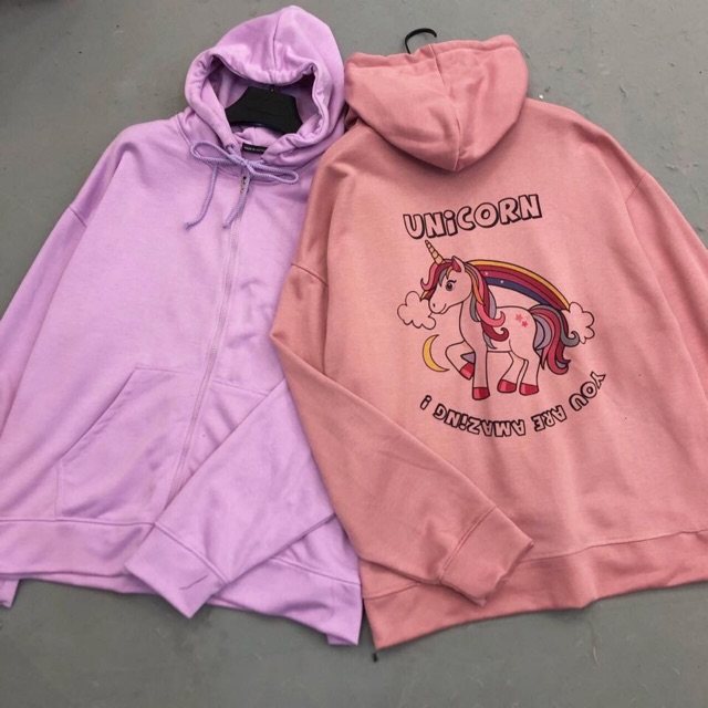 Hoodie zip unicorn - áo khoác unisex | BigBuy360 - bigbuy360.vn