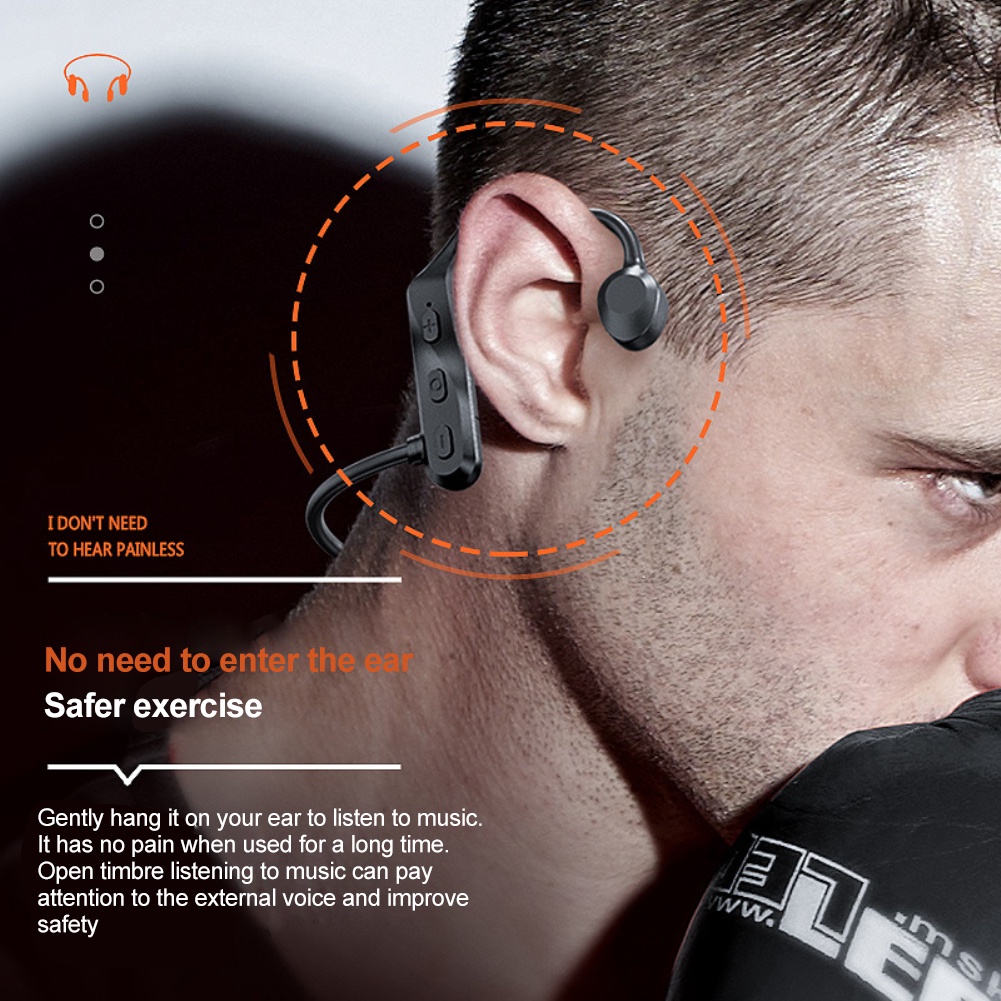 Tai Nghe Bluetooth K69 Bone Borne Tai Nghe Bluetooth Dung Lượng điện Lớn Tai Nghe Bluetooth Siêu Dài Liên Tục Hàng Không Vũ Trụ Treo Tai Giống Như Cảm Biến Xương Tai Nghe Chống Nước | Cici01