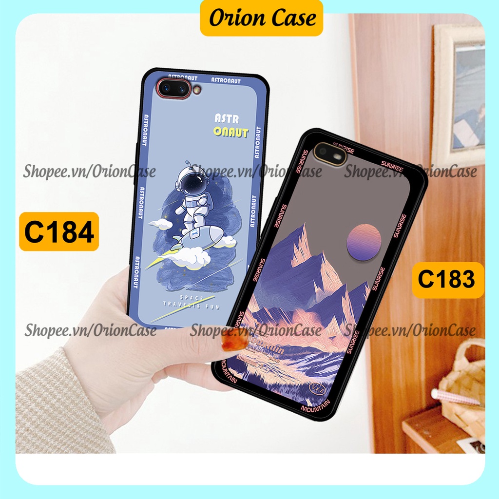 Ốp Oppo A3s / A1k in hình astronaut pro nasa, moutain cá tính.ốp lưng chống sốc.