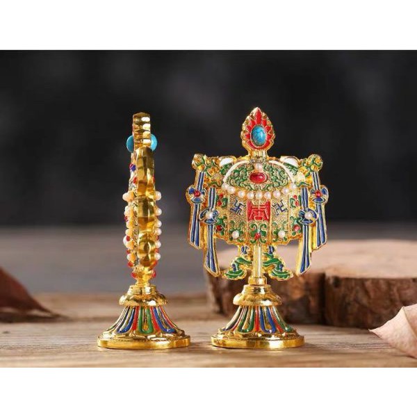 Bộ 8 Cát tường HK 9cm (FX8169) - Sơn vàng