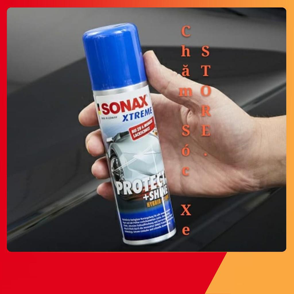 SONAX ĐÁNH BÓNG SƠN- DUNG DỊCH PHỦ NANO BÓNG SƠN VÀ TẠO HIỆU ỨNG LÁ SEN  SONAX XTREM PROTECT+ SHINE