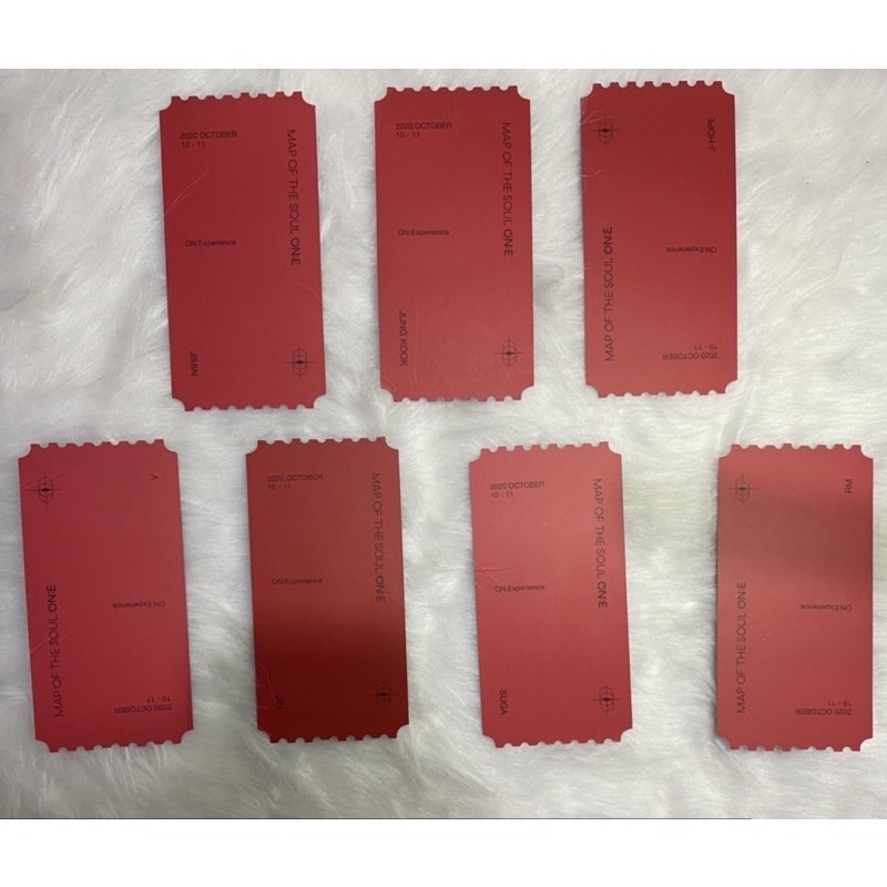 TICKET MAP OF THE SOUL ON:E THÀNH VIÊN BTS CHÍNH HÃNG