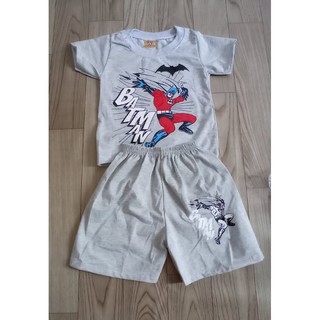 Bộ thun cotton su hình siêu nhân dễ thương cho bé từ 5-15kg