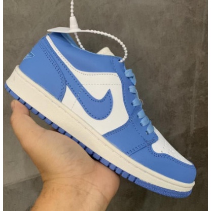 Giày JORDAN 1 low màu xanh dương , giày sneaker jodan jd 1 xanh da trời thấp cổ