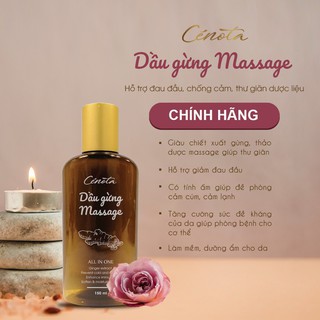 Dầu Gừng Massage Cenota Giảm Đau Đầu Phòng Cảm Cúm