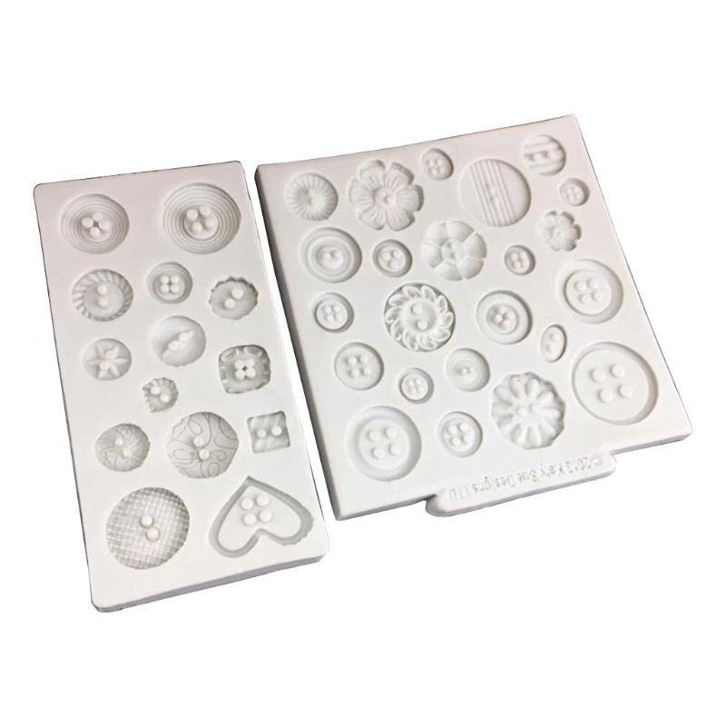 Khuôn silicone làm xà phòng/ nến hình nút tinh tế diy