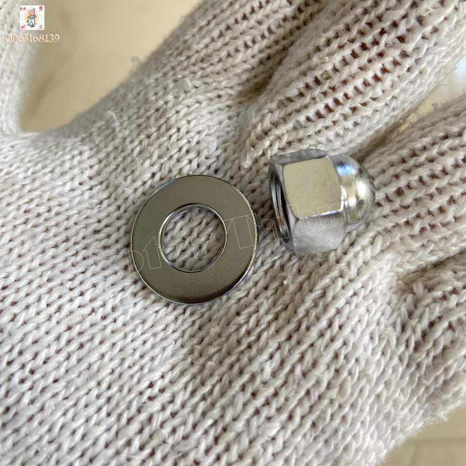 Bộ ốc đầu chùa 10mm xài khóa 14, kèm long đền