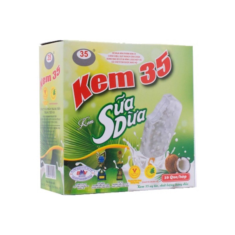 Hộp 10 que kem 35 Tràng Tiền