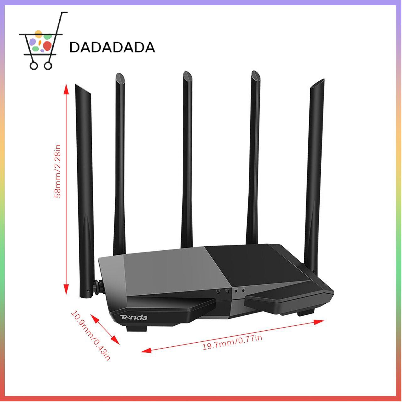 Bộ Định Tuyến Wifi Tenda Ac7 5 Ăng Ten Gigabit 5g Tốc Độ Cao