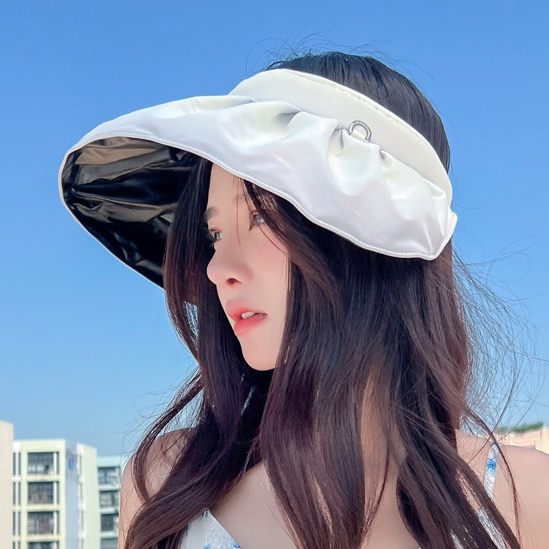 Nón Hở Đầu Màu Chuyển Với Lớp Vinyl Chống Tia UV 2 Kiểu Đội