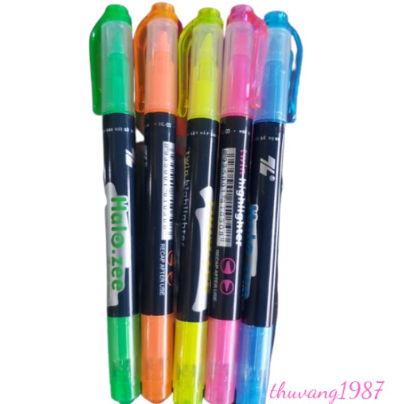 Bút dạ quang bút nhớ dòng 2 đầu nhiều màu
