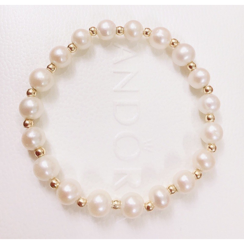 Vòng tay hạt 6-7 ly tròn mix bi titan