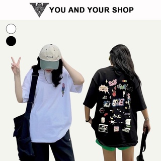 Áo phông nam nữ- Áo Thun tay lỡ form rộng unisex nam nữ in hình SWE