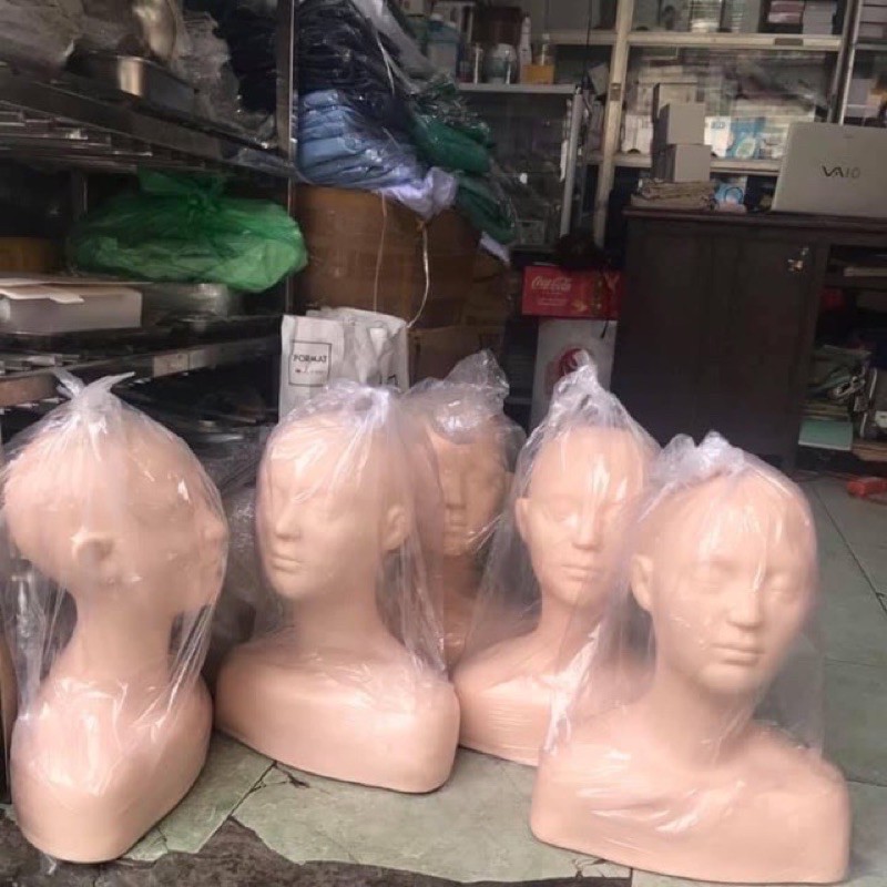 manocanh học masager cỏ vai gáy - canh nửa người silicon siêu mềm dẻo