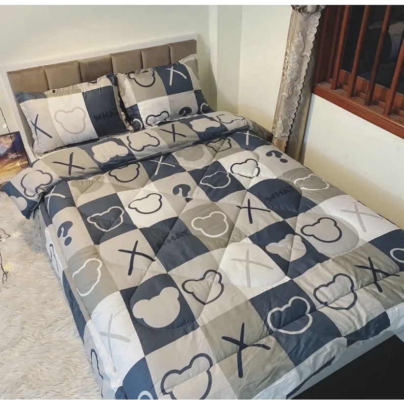 Chăn Phao Cotton Boly , Có Sét 4 Món Mẫu Mới Hot 2022