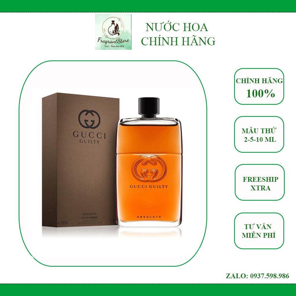 Nước Hoa Nam Gucci Guilty Absolute
