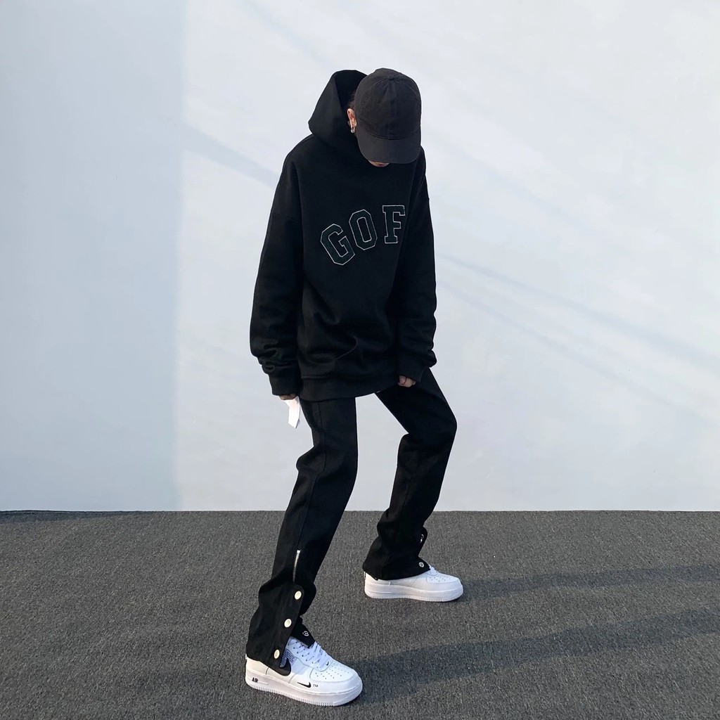 [Sẵn size 2XL] Quần Jean form rộng có zip phong cách đường phố | BigBuy360 - bigbuy360.vn