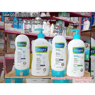 Sữa tắm gội Cetaphil úc dạng vòi 400ml
