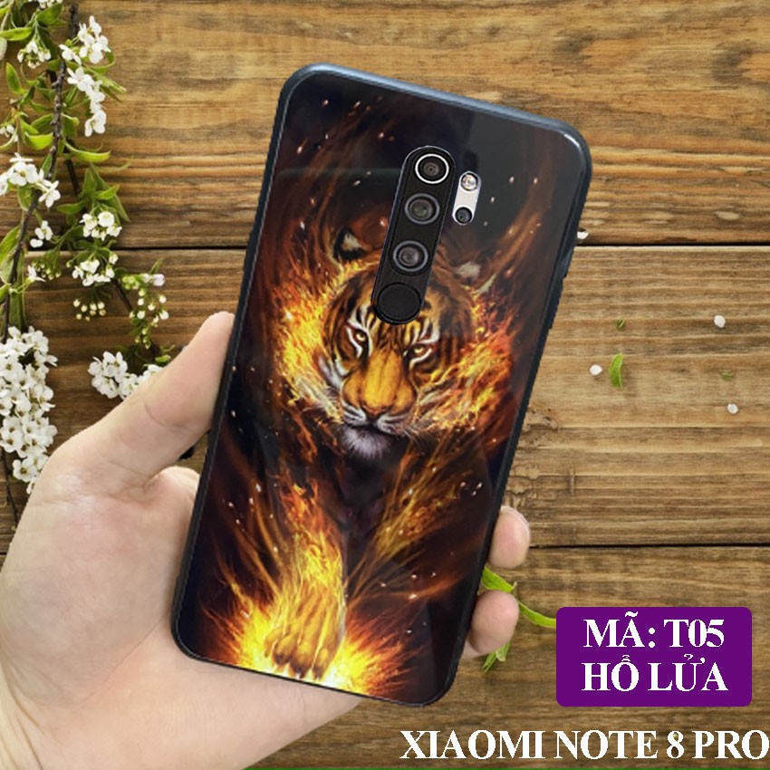 Ốp lưng Xiaomi Redmi Note 8 Pro ốp điện th0ại mặt lưng kính KÍNH IN HÌNH chống trầy xước, đẹp, cao cấp