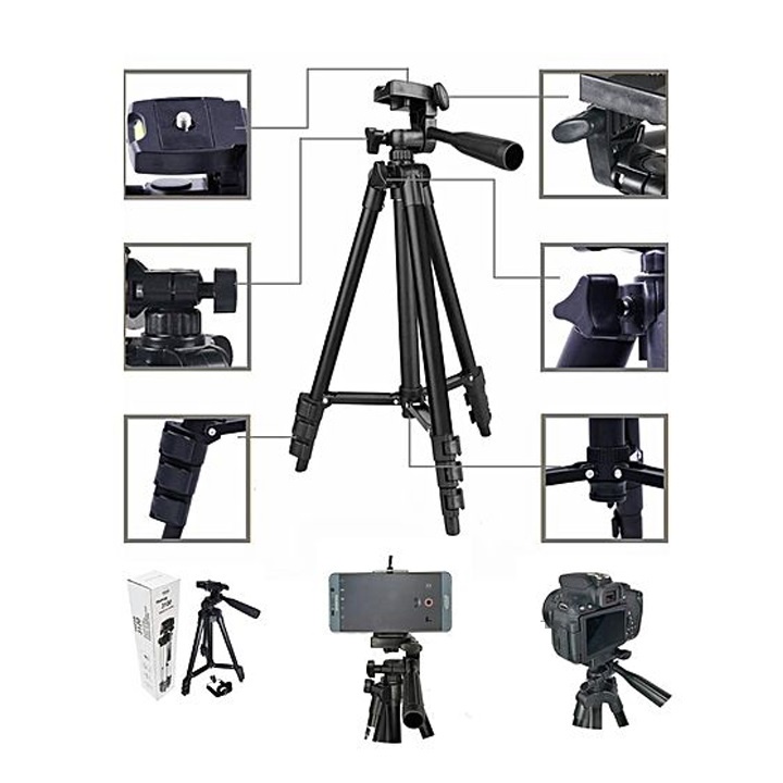 Gậy chụp hình 3 chân Tripod 3120 cho điện thoại máy ảnh điện thoại