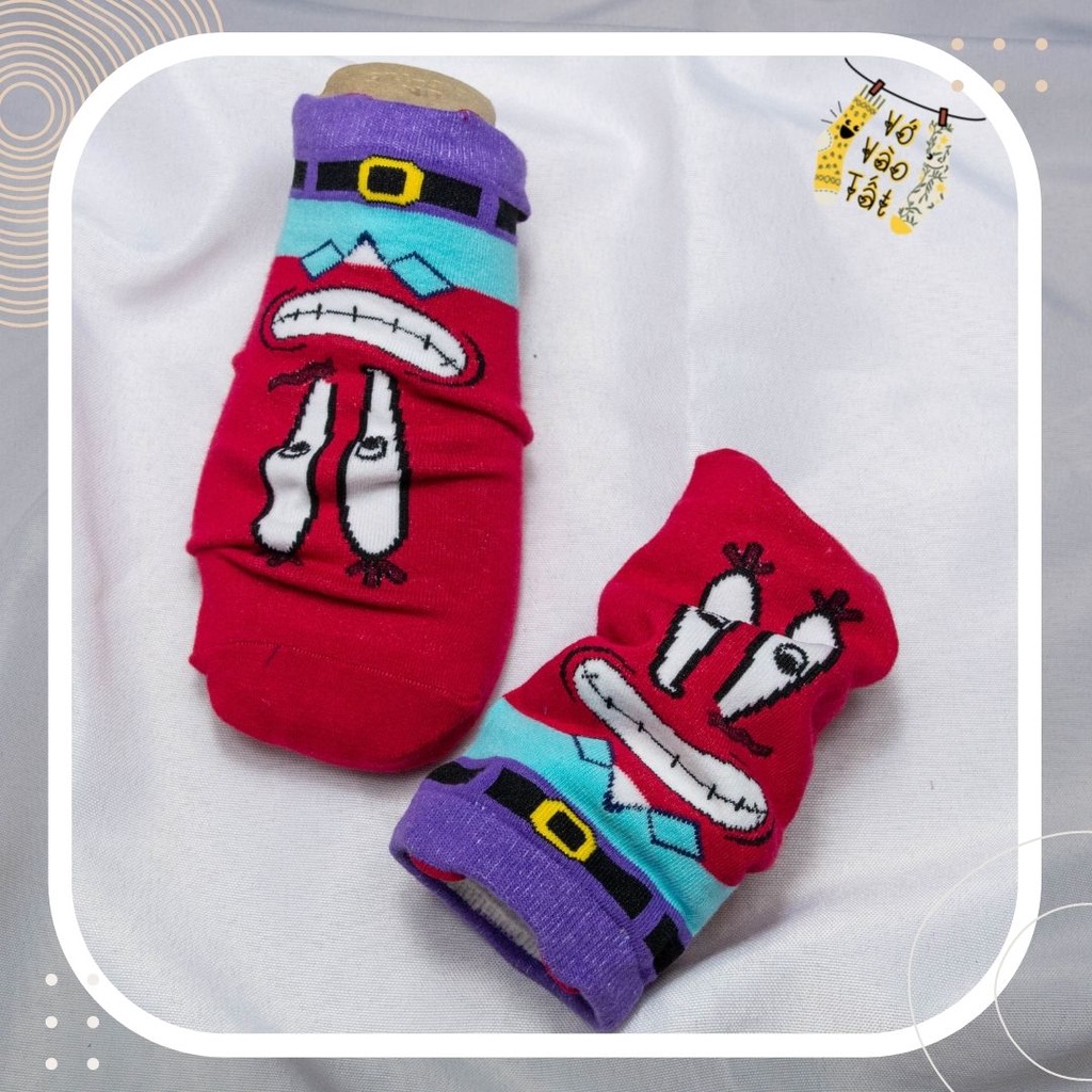 TẤT VỚ CỔ NGẮN HOẠT HÌNH BỌT BIỂN CAO CẤP