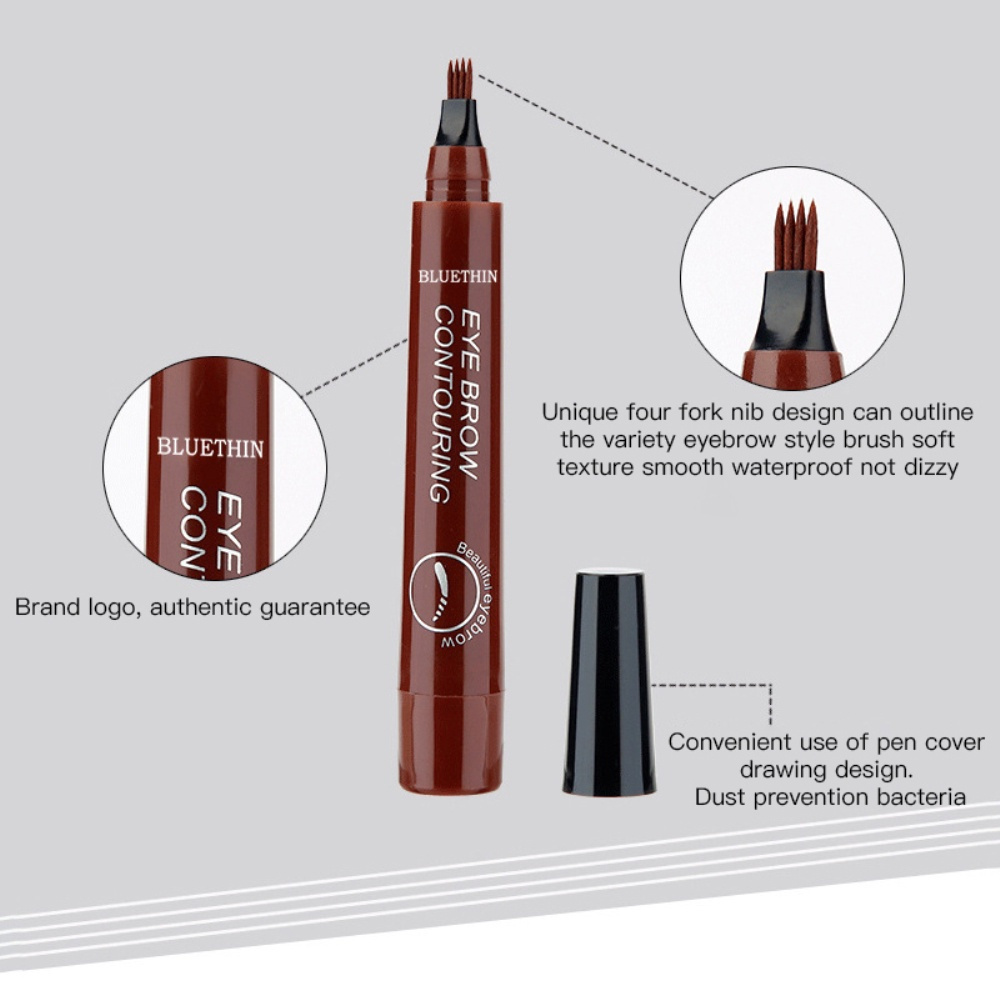 [Hàng mới về] Chì kẻ chân mày Suake 4 đầu phẩy sợi nét mảnh lâu trôi chống thấm nước | BigBuy360 - bigbuy360.vn