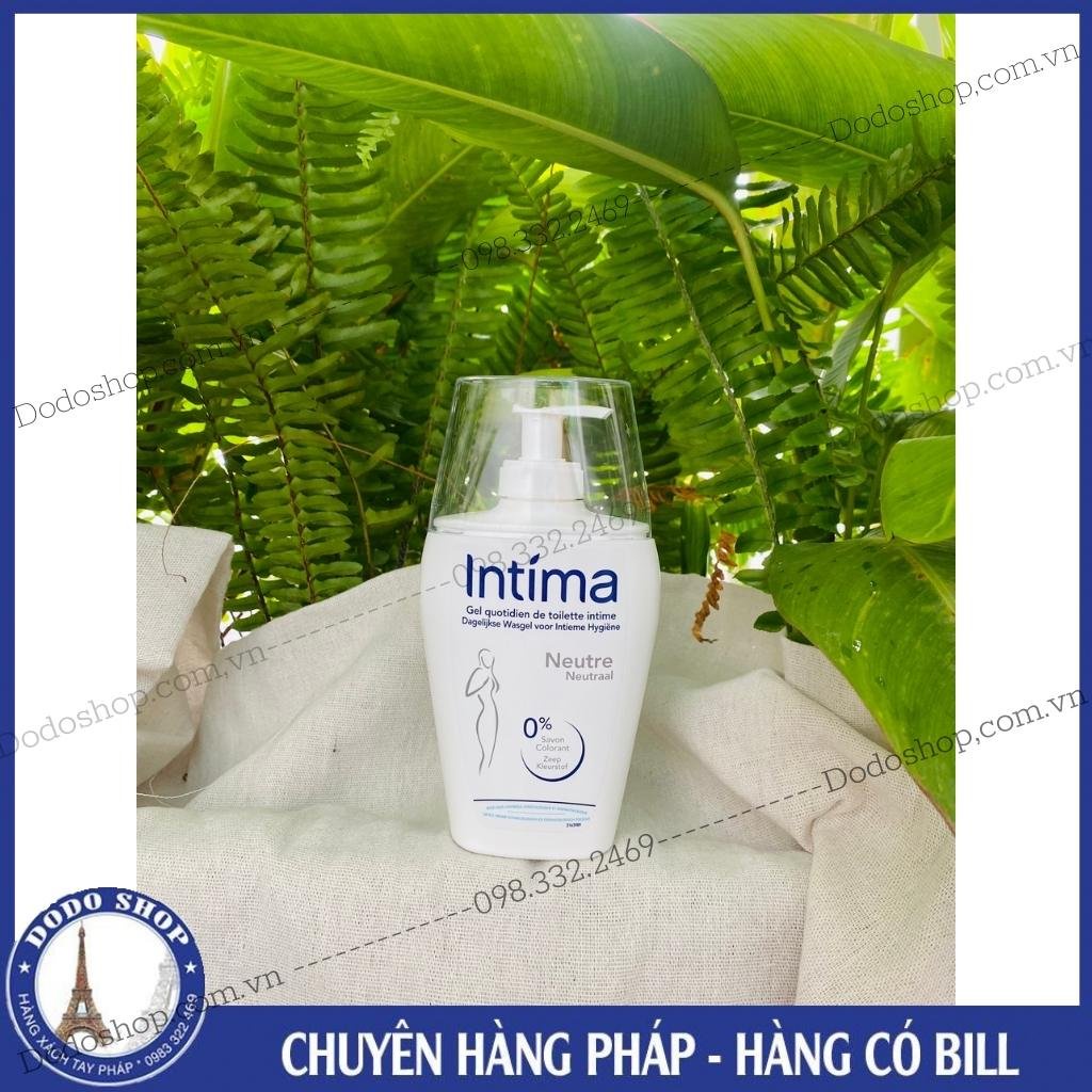 Dung dịch vệ sinh phụ nữ Intima của Pháp chai 200ml, rất lành và dịu nhe, bảo vệ bạn mỗi ngày.