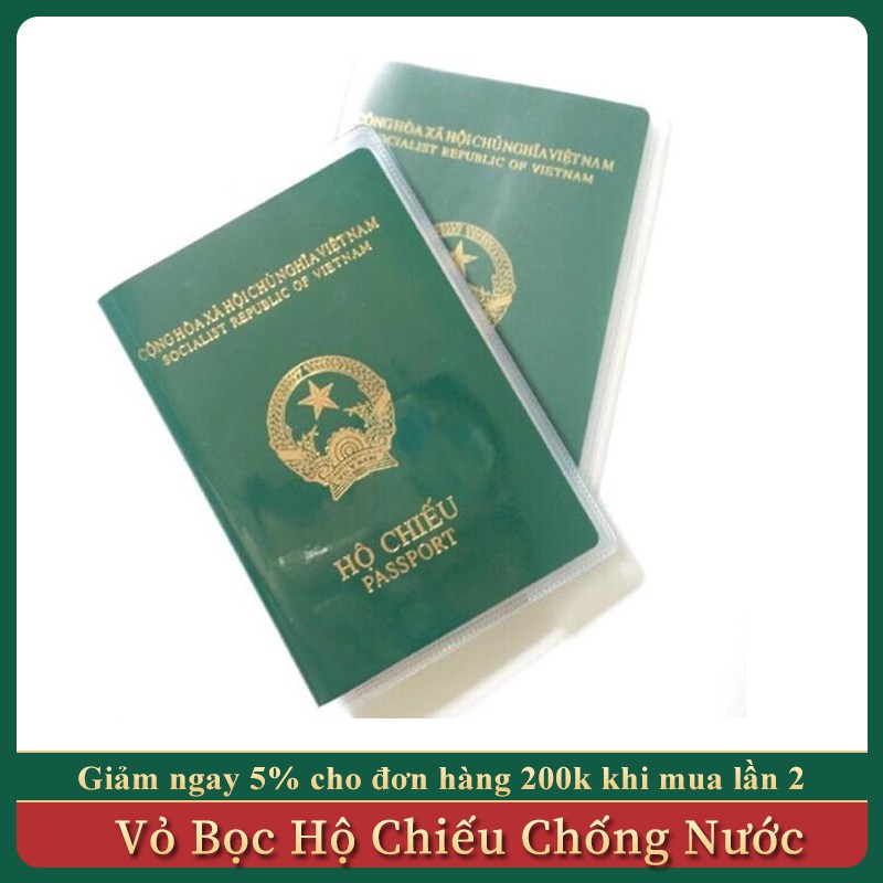 Vỏ Bọc Hộ Chiếu, Bao Đựng Passport Chống Nước, Ẩm Mốc, Nhàu Nát, Có Ngăn Đựng Giấy Tờ Đi Kèm Tiện Dụng