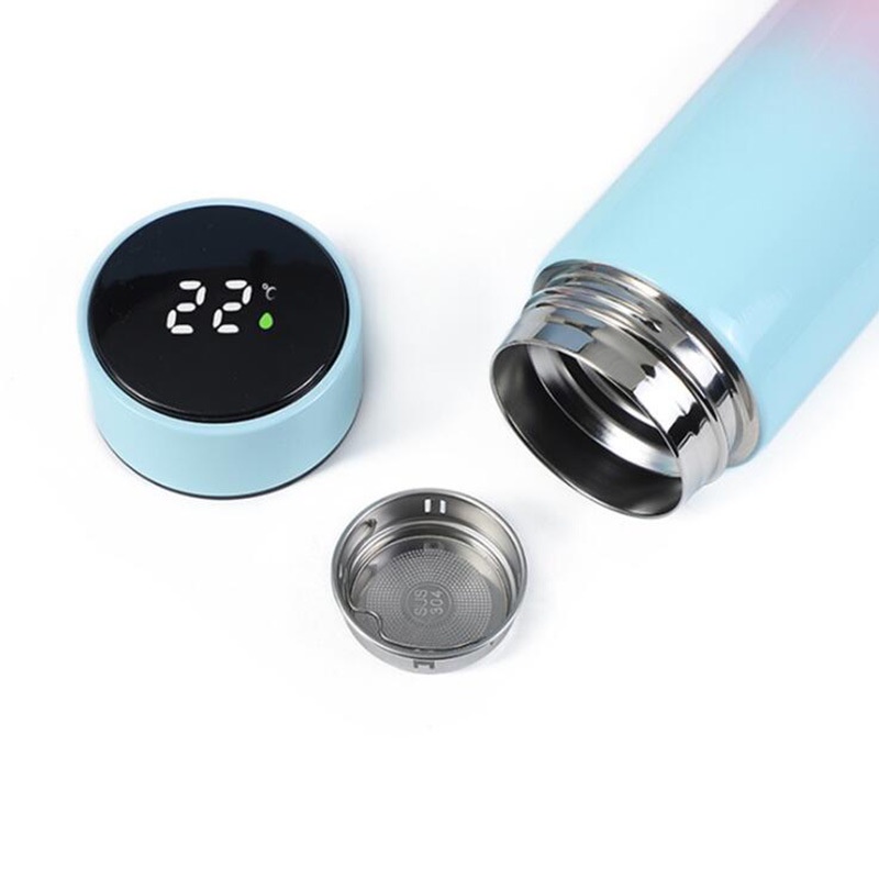 Bình Giữ Nhiệt Thông Minh Bằng Thép Không Gỉ 500ml Có Màn Hình Kỹ Thuật Số Tiện Dụng
