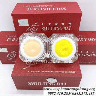 BỘ BẠCH THỦY TINH 2IN1 SHUIJINGBAI TRẮNG DA MỜ NÁM