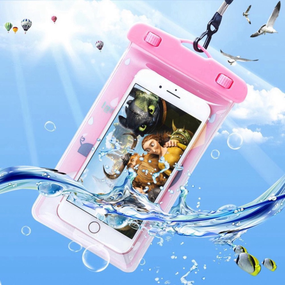 Túi điện thoại chống nước 𝑭𝒓𝒆𝒆𝒔𝒉𝒊𝒑 Túi đựng điện thoại chống nước đi mưa, đi biển siêu dễ thương