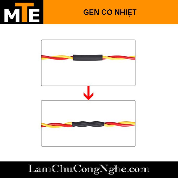 Mới! 1 mét ống gen co nhiệt cách điện - Phi 10