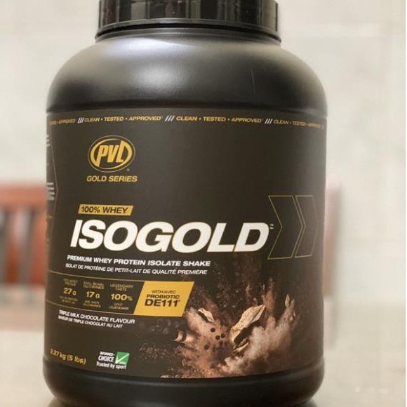 ISO GOLD - Sữa Tăng Cơ Siêu Tinh Khiết Hấp Thu Nhanh - Có thêm Probiotic hỗ trơ tiêu hoá tốt  - Hủ 5lbs ( 2.27kg )