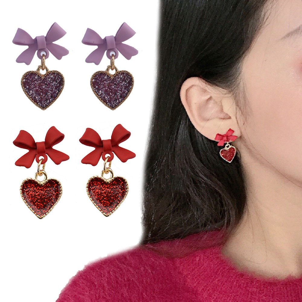 Bông Tai Dáng Dài Hình Nơ Xinh Xắn S925 Cho Nữ