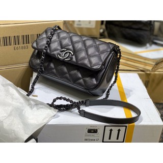 Túi Chanel Flap Mini Da Hạt 2021