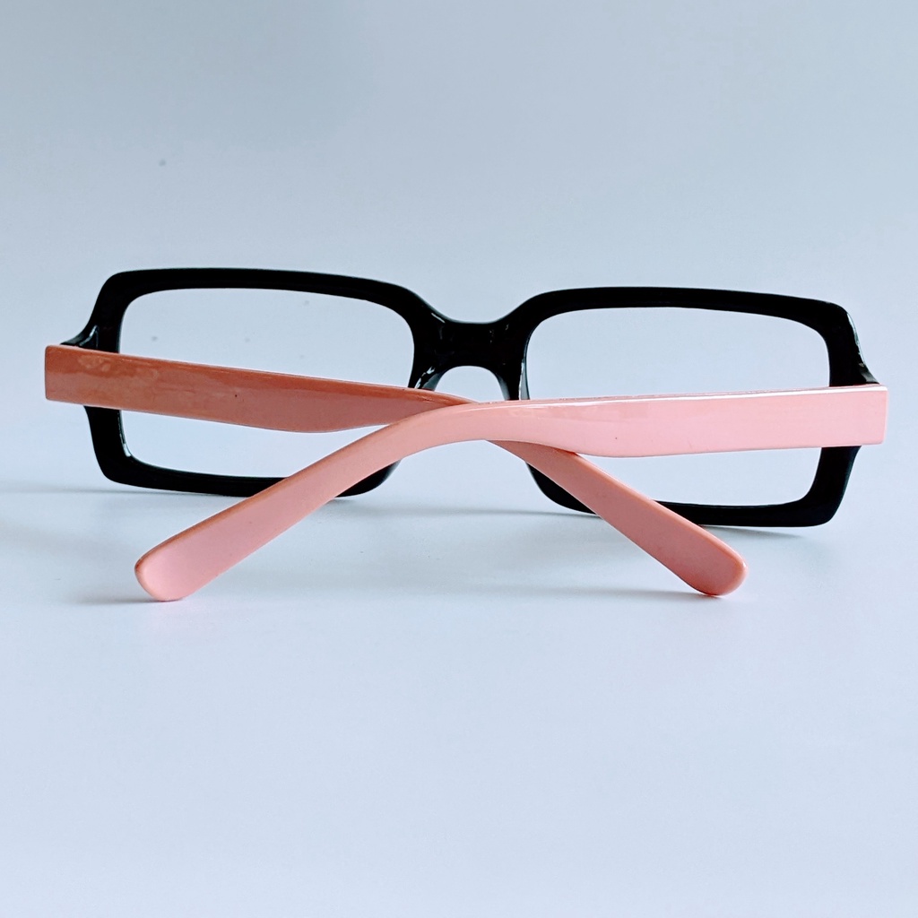 Gọng kính không tròng dáng mắt vuông càng kính to thời trang