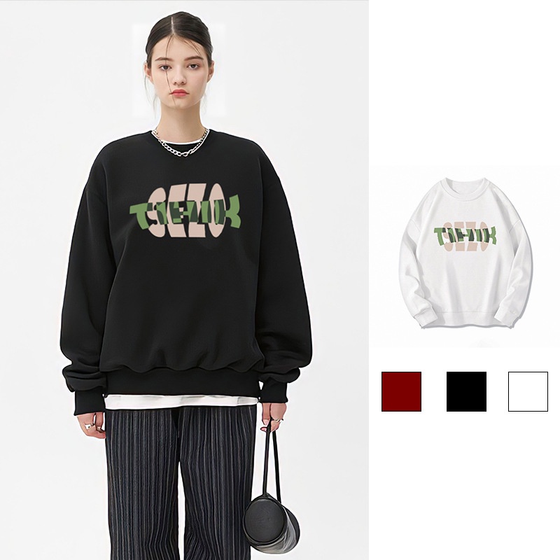 Áo Sweater Oversize In Chữ