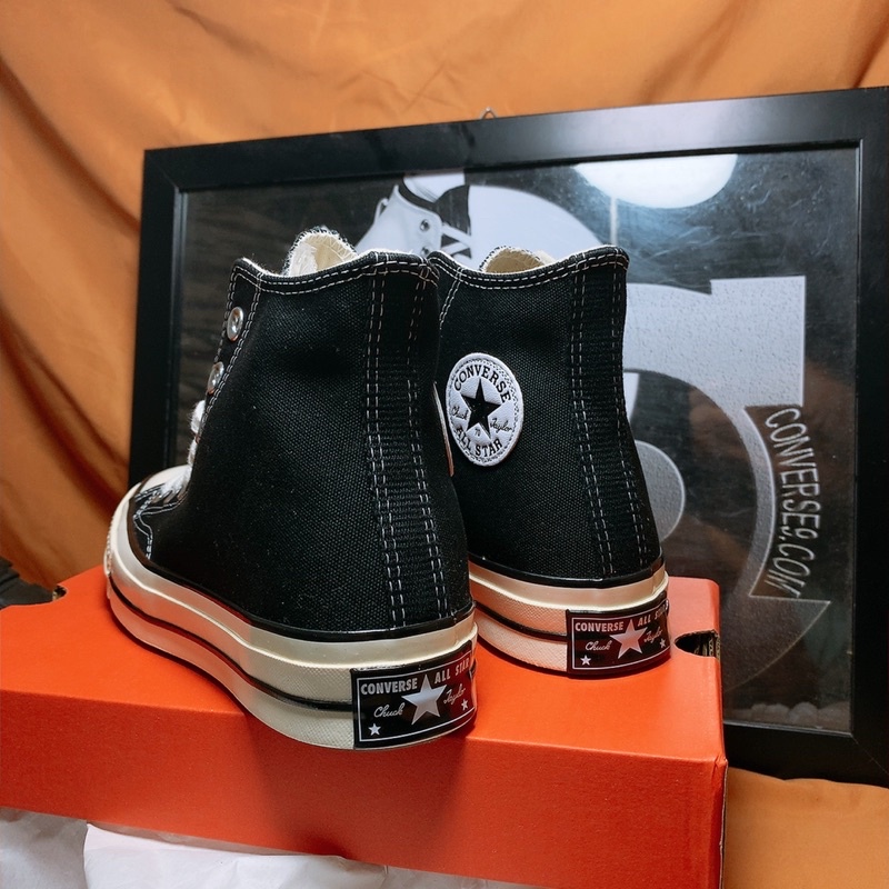 Giày Converse 70s cao cổ đen, chuck 70 auth