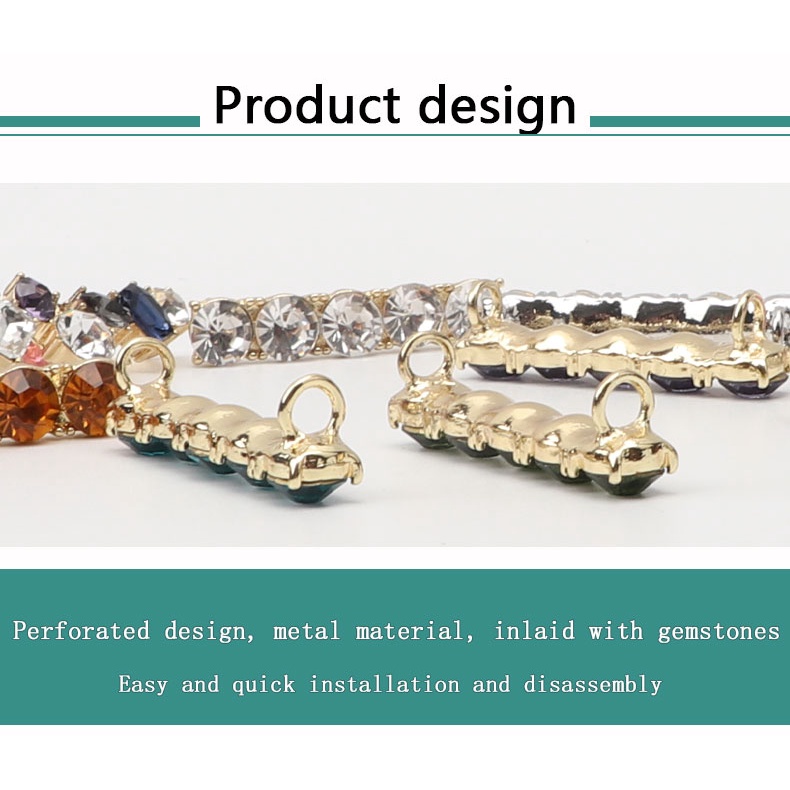 1 Khóa Dây Giày Đính Đá Sáng Lấp Lánh