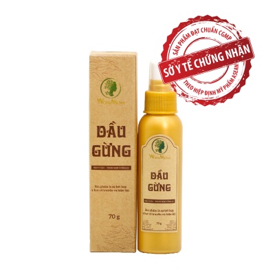 Dầu gừng massage tan mỡ WONMOM Từ thảo dược - Chai xịt 70g - Giảm mỡ, ấm bụng sau sinh - Săn chắc vùng da chảy xệ